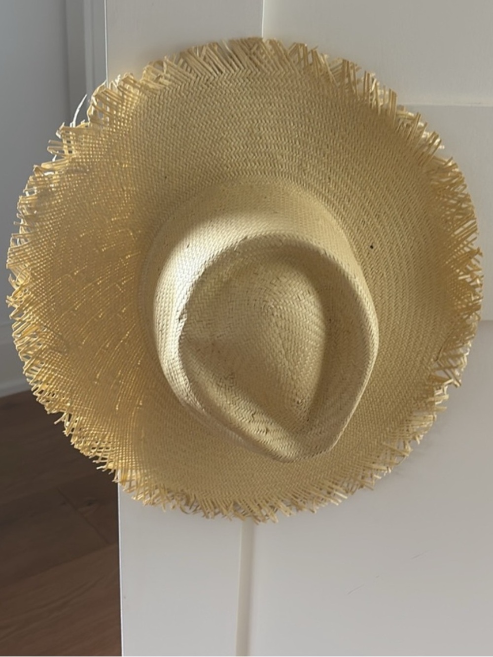 Brixton Jo Fringed Frayed Straw Hat